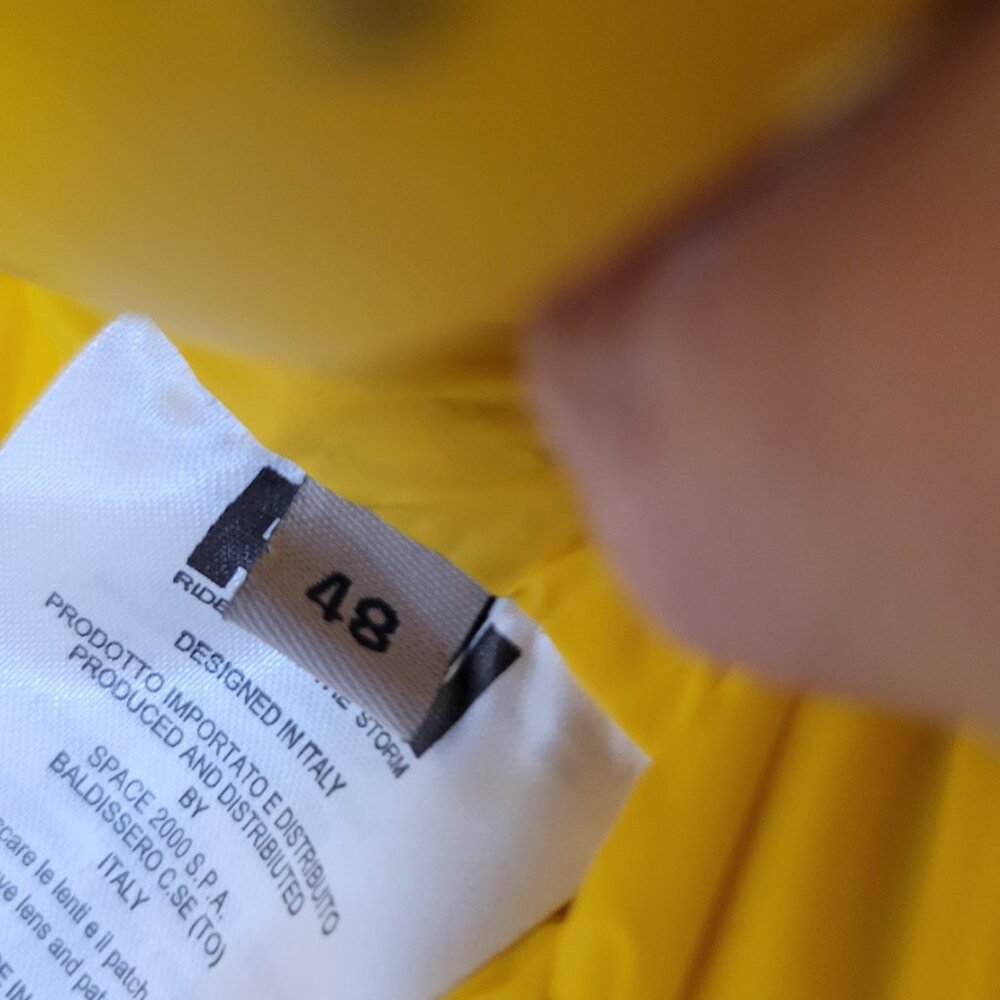 AI Riders on the Storm goggles jacket yellow size 48 NWOT - Picture 4 of 4